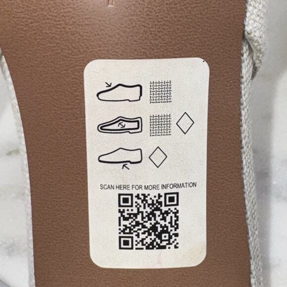 ASOS Suzy Bow Slingback Heels EU40 US9 Beige Fabric Pointed Toe Block Heel - Picture 9 of 10